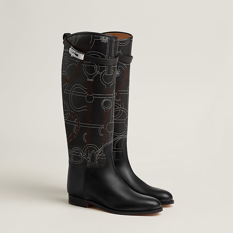 Jumping boot - Black | Hermès USA
